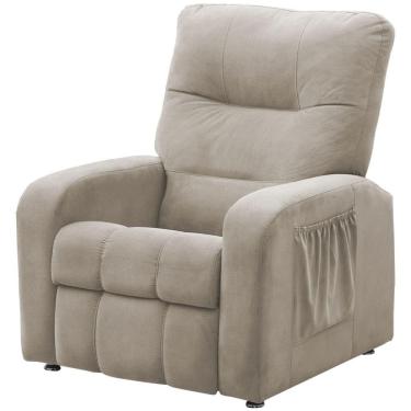 Imagem de Poltrona Do Papai Reclinável Turim Sued Pena Bege Speciale