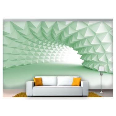 Imagem de Papel De Parede Túnel Profundo Geométrico 3D At05