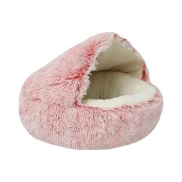 Imagem de Cama De Gato De Pelúcia Quente E Macia Para O Inverno, Colchão Redondo