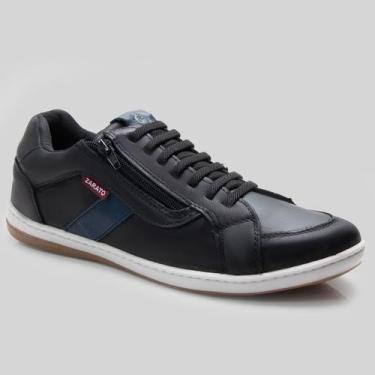 Imagem de Sapatênis Masculino em Couro G100 Zarato Preto 2328, 39, Preto