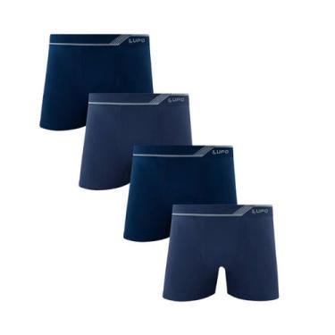 Imagem de Kit 4 Cuecas Lupo Boxer Microfibra Sem Costura Original Box Atacado Se