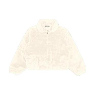 Imagem de Jaqueta Feminina Plus Size Com Pelo Secret Glam Bege-Feminino