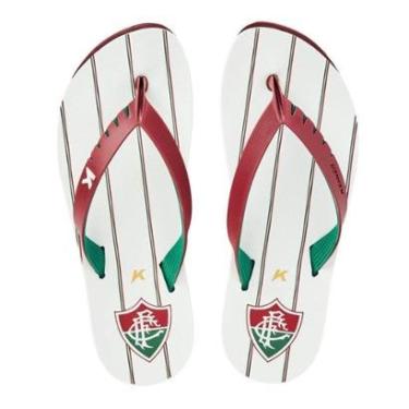Imagem de Chinelo Kenner Red Times Fluminense Masculino - Vermelho e Verde - 36/37-Masculino