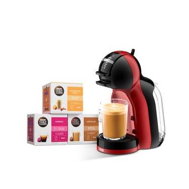 Imagem de Kit Cafeteira Dolce Gusto Mini Me Vermelha e Preta + 30 cápsulas 220