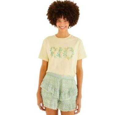 Imagem de Tshirt Fit Farm Rio Tulipa Rio Amarelo Júlia-Feminino