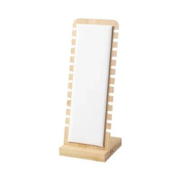 Imagem de Expositor De Joias De Madeira De Grande Capacidade: Suporte Para Colar