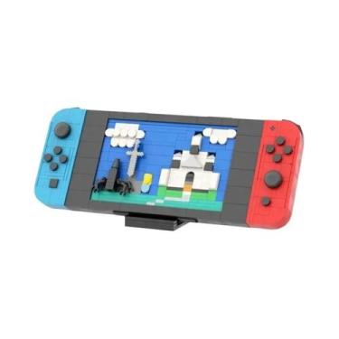 Imagem de Controlador De Jogo Clássico Retro Em Blocos De Montar MOC, Modelo De 