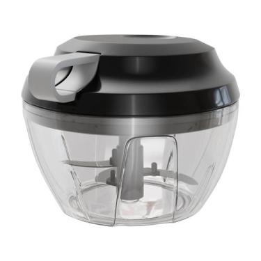 Imagem de Mini Processador de Alimentos Plástico Premium Preto 13,5cm - Lyor, Pr