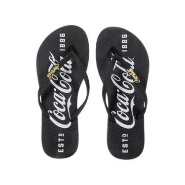 Imagem de Chinelo Coca Cola 1886 Feminino, Preto, 38