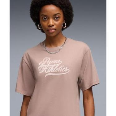 Imagem de Camiseta Puma Feminina Graphics Oversized Varsity Tee-Feminino