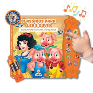Imagem de Livro Sonoro Infantil Clássicos Para Ler E Ouvir Blu Editora, Branca d
