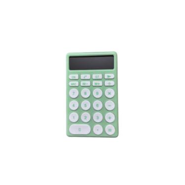 Imagem de Calculadora Yins Brasil YP8800 12 Dígitos Candy Color com Teclas Emborrachadas e Visor Inclinado Verde