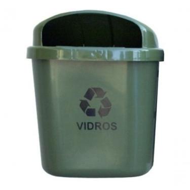 Imagem de Cesto Individual para Coleta Seletiva 40 l para Poste Ou Parede com Haste e Fechadura M...