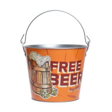 Imagem de Balde de cerveja Beer Zone em metal Laranja 5L -Dynasty, 3 meses por d