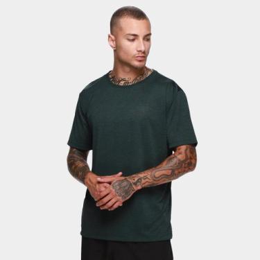 Imagem de Camiseta Mormaii Malha Dry Masculina, Verde militar, P
