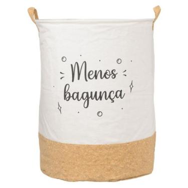 Imagem de Cesto De Roupa Suja Cortiça Brinquedo Dobrável Lavanderia Quarto Organ