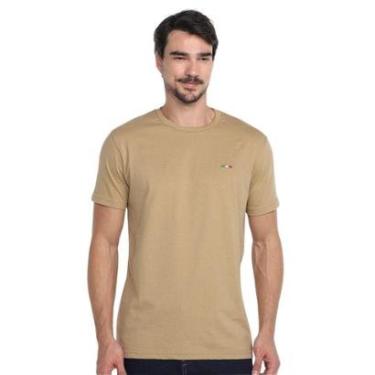Imagem de Camiseta Masculina Básica Vih Triny com Bordado Algodão Premium Itália-Masculino