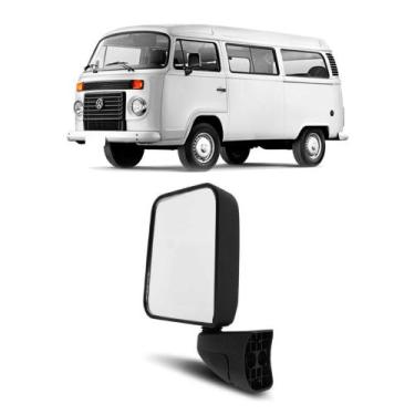 Imagem de Espelho Retrovisor Externo Fixo Lado Esquerdo Kombi 97 a 14 - RETROVEX