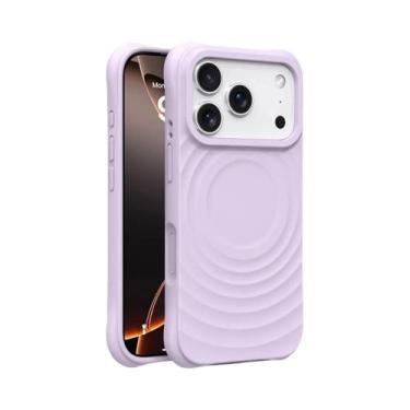 Imagem de Capa De Carregamento Sem Fio Magsafe Para iPhone, Silicone Com Efeito 