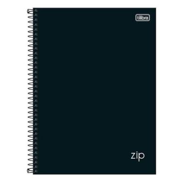 Imagem de Caderno Espiral Universitário Zip New 20 Matérias Preto - Tilibra - Te