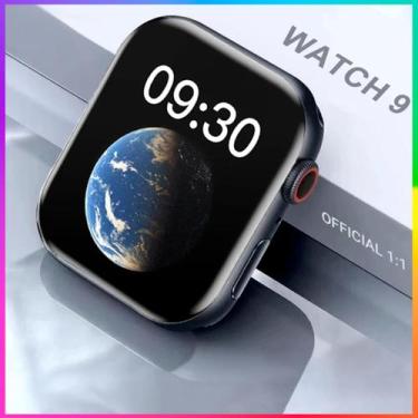 Imagem de Novo Relógio Smartwatch W29 Max Pro Preto Series 9 Modelo Original + 2