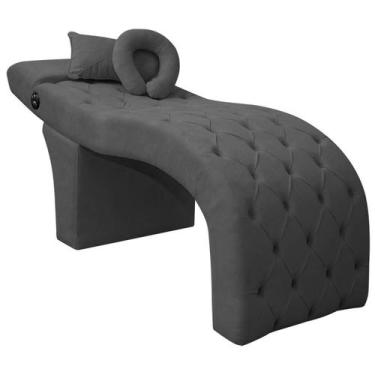 Imagem de Maca Lash Designer Cilios Luxo Estofada Massagem Bouclê - SOFA STORE, 