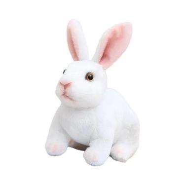 Imagem de Brinquedo De Pelúcia Coelho Realista De 20cm, Coelho Kawaii De Páscoa,