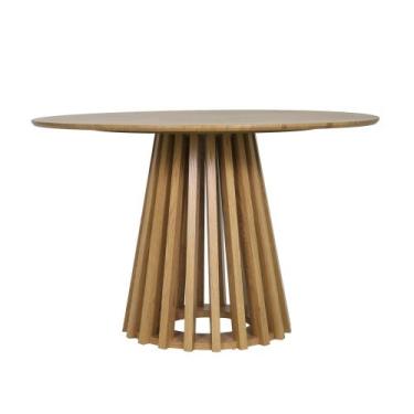 Imagem de Mesa de Centro Decorativa Madeira Base Ripada Moderna Waw design, MARR