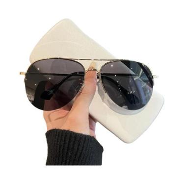 Imagem de Óculos De Sol Piloto Redondos Vintage Unissex, Novos Óculos Circulares