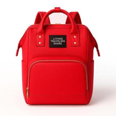 Imagem de Mochila Maternidade Grande Térmica Impermeável Com Espaço Para Fraldas