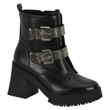 Imagem de Bota Vizzano Sola Tratorada 2 Fivelas Strass-Feminino