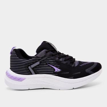 Imagem de Tênis Tryon Zurique Feminino, Preto, Lilás, 35
