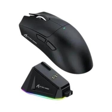 Imagem de Mouse Gamer Bluetooth Sem Fio RGB Ultra Leve Attack Shark X11 Com Base