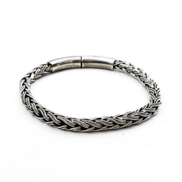 Imagem de Bracelete Pulseira Masculina 6mm Bali Prata 925 - Atraktiva Jóias, 20c