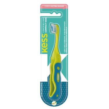 Imagem de Escova Dental Compact Kids Verde - Kess - Belliz