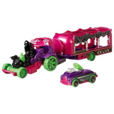 Imagem de Hot wheels caminhão - super rigs - car-nivel steamer + pedal driver
