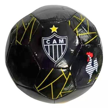 Imagem de Bola de Futebol Atlético Sport Bel Galo CPO 01 - Preto e Amarelo, Únic