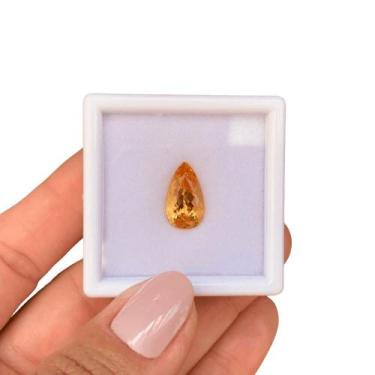 Imagem de Topázio Imperial Laranja Gota 4,65ct - SP GEMAS