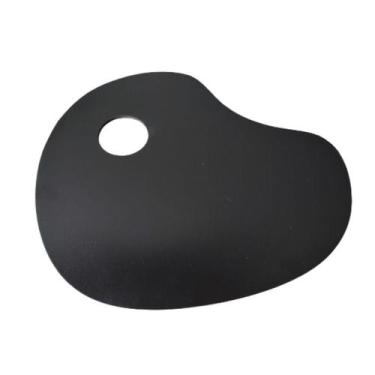Imagem de Gode Paleta p/ Pintura em Formato Anatômico Oval Preto 30x21 cm - Gv O