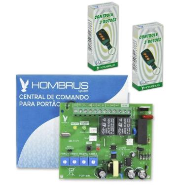 Imagem de Central de Comando PCH-101 Motor de Portão com 2 Controles Bivolt Hombrus