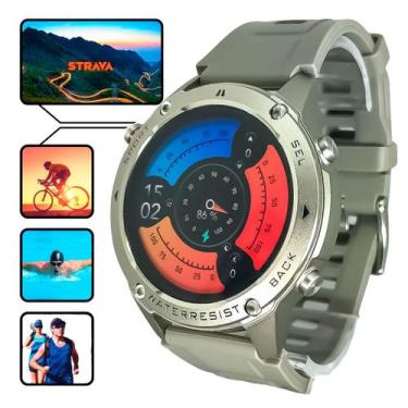 Imagem de Smartwatch Wearzone Brave 5atm Gps A Prova D'água Prateado