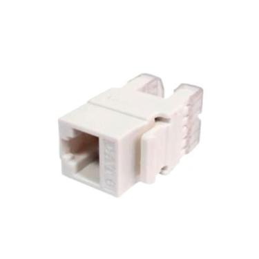 Imagem de Conector Fêmea RJ45 - Cat 6 - Keystone - Branco - WT-2002 - Diversos