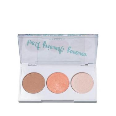 Imagem de Paleta Blush Contorno Iluminador Vizzela Bff 01