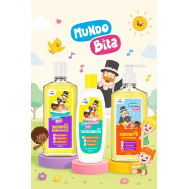 Imagem de Kit Baby Mundo Bita AVVIO Pharma Shampoo 2 em 1 250ml + Condicionador 
