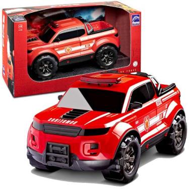 Imagem de Caminhonete Bombeiros de 39cm Pick-up Force Fire Roda Livre - Roma Toy