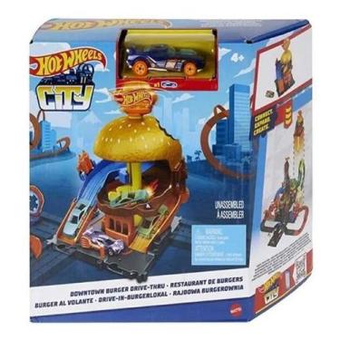 Imagem de Hot Wheels City Drive Thru Do Hamburguer Mattel Hdr26