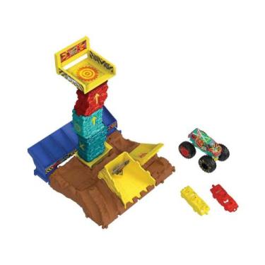 Imagem de Pista Hot Wheels Monster Trucks Arena de Demolição Mattel com Caminhão