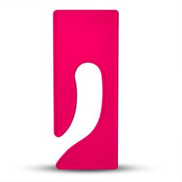 Imagem de Divisória para fichário Discount Sizing 23 cm Magenta - Pacote com 25 