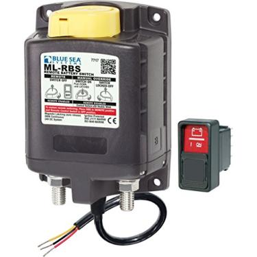 Imagem de Blue Sea Systems Solenoide RBS SPST 7717 ML com liberação automática de controle manual, 24V