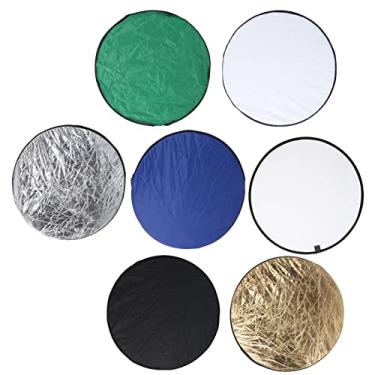 Imagem de Refletor de estúdio fotográfico, refletor de iluminação elástica multifuncional portátil para fotografia interna e externa